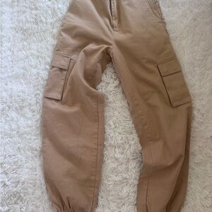 Forever 21 Women's Tan Cargo Jeans